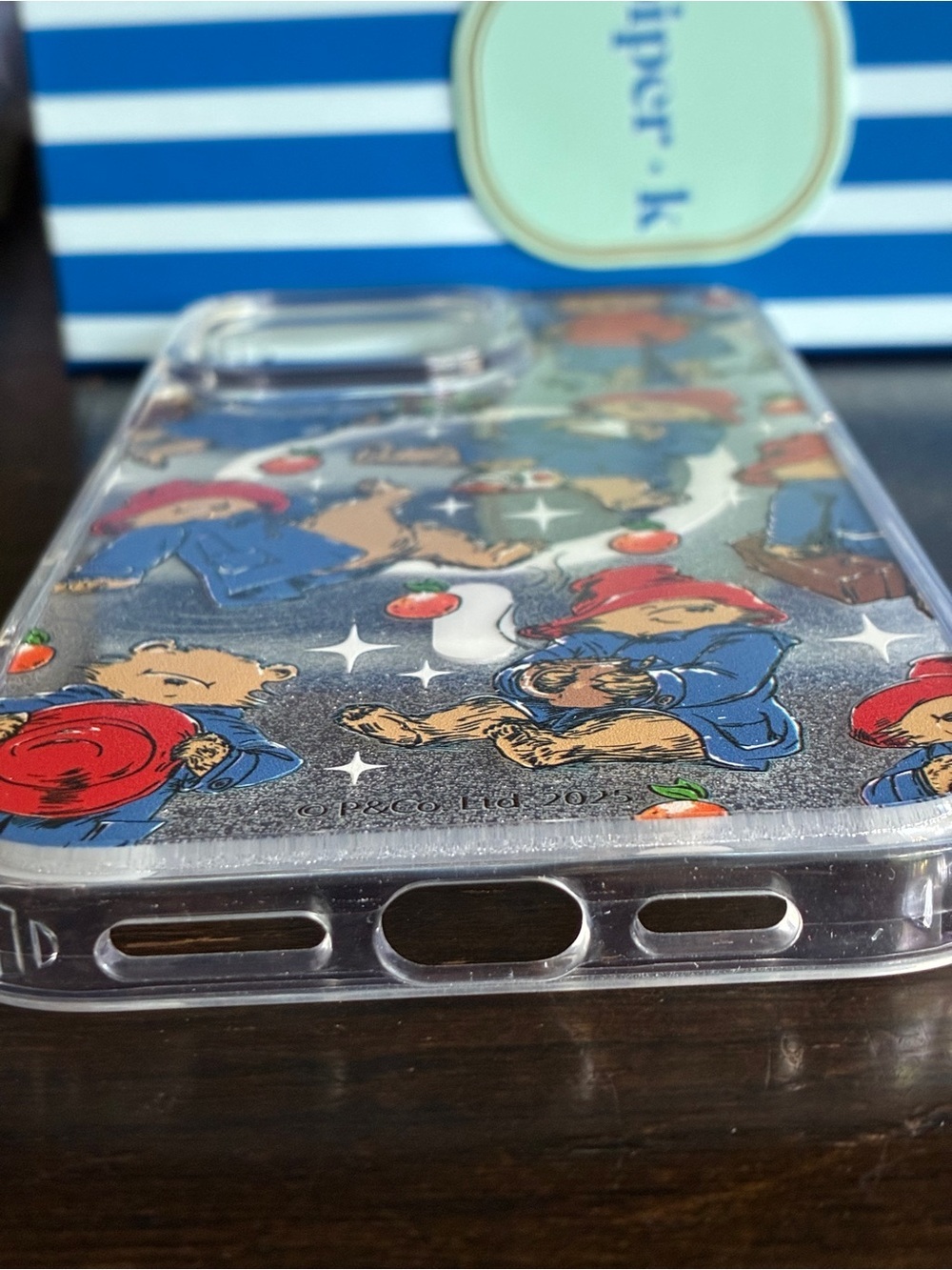 iPhone 16 Pro Max Red Hat Bear Glitter Phone Case - - Picture 9 of 9